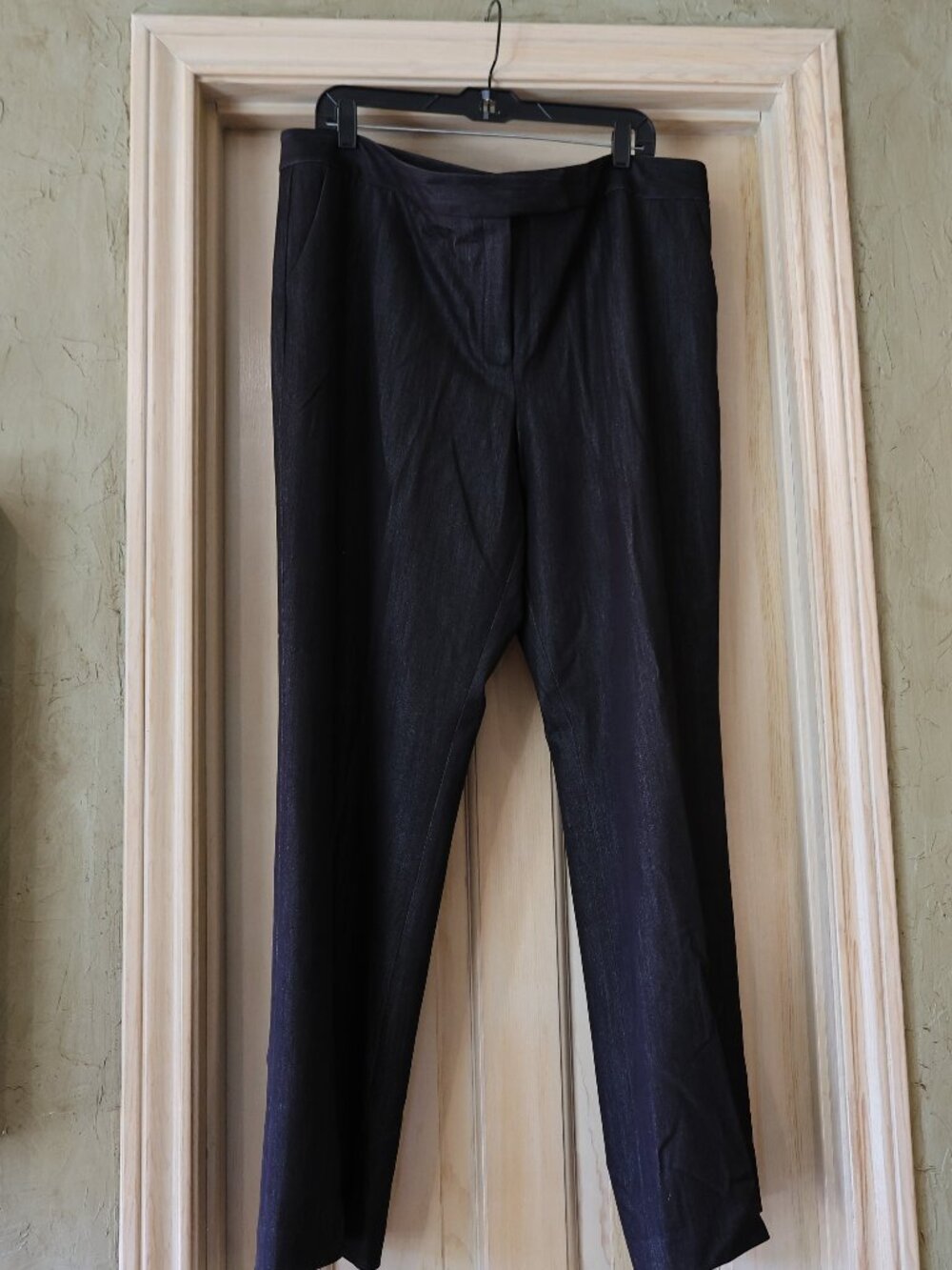 EUC Kasper Separates Carly Curvy Fit SLACKS PANT Size 18 Black